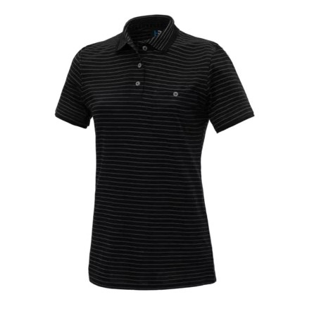 HB-ESD-Produktschutz-Damen-Poloshirt, kurzarm, 160 g/m, schwarz